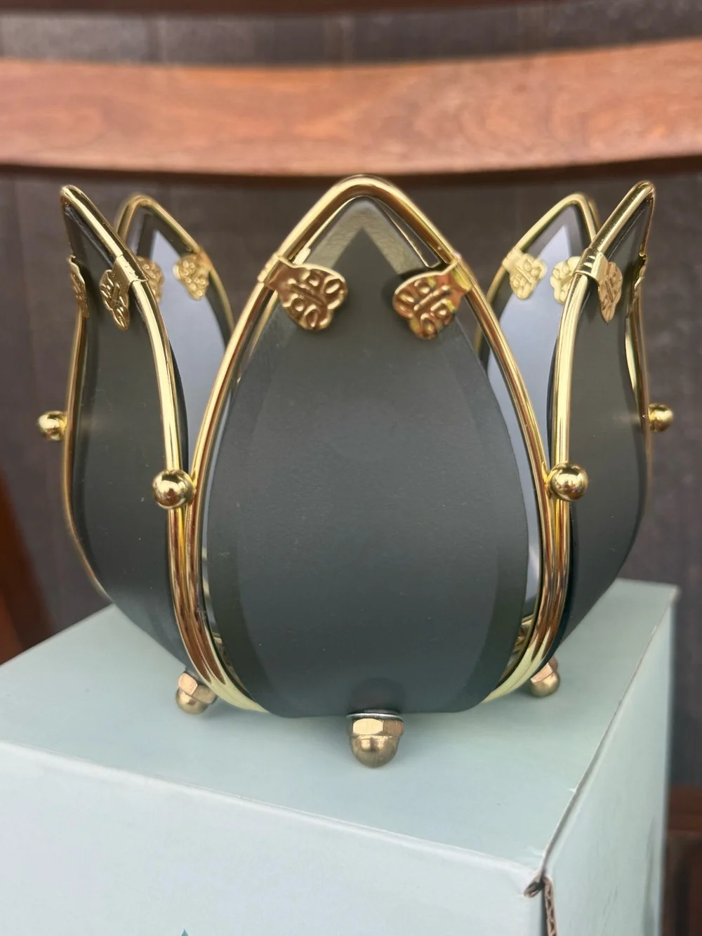 Vintage PartyLite Lotus Tea light Candle Holder